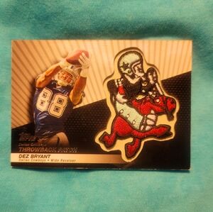 2010 TOOPS LOGO PATCH COLLECTION THROWBACK PATCH LPC-45 DEZ BRYANT (RC)